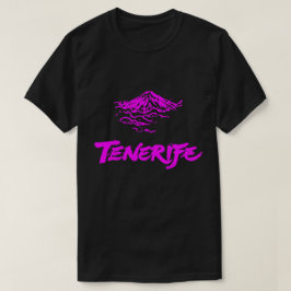 Neon Roze Mount Teide Tenerife Vuurspuwende berg  T-shirt