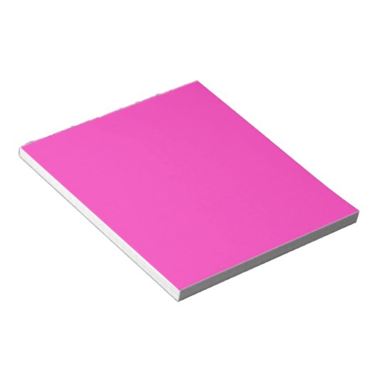 Neon roze notitieblok (Schuin)