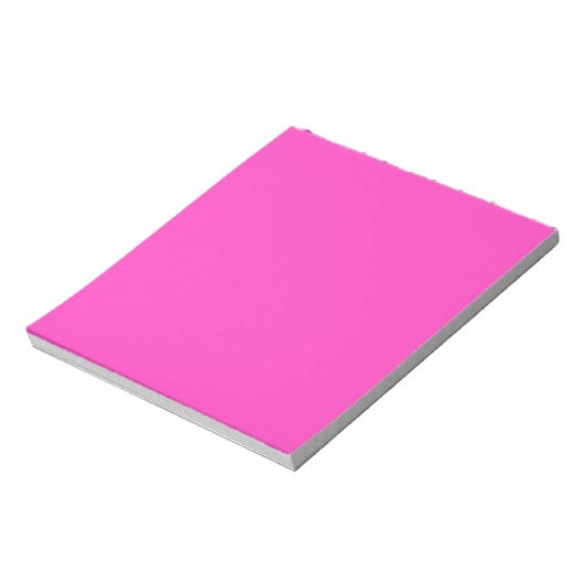 Neon roze notitieblok (Linkerzijde)
