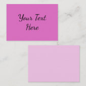 Neon Roze Notitiekaartje (Voorkant / Achterkant)