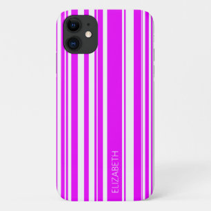 Neon roze onregelmatige strepen Case-Mate iPhone case