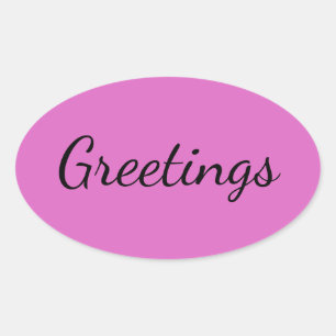 Neon Roze Ovale Sticker