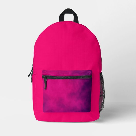 Neon Roze & Paarse Accent Rugzak – (Voorkant)
