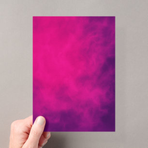 Neon Roze & Paarse Acryl Uitnodiging – Aanpasbaar