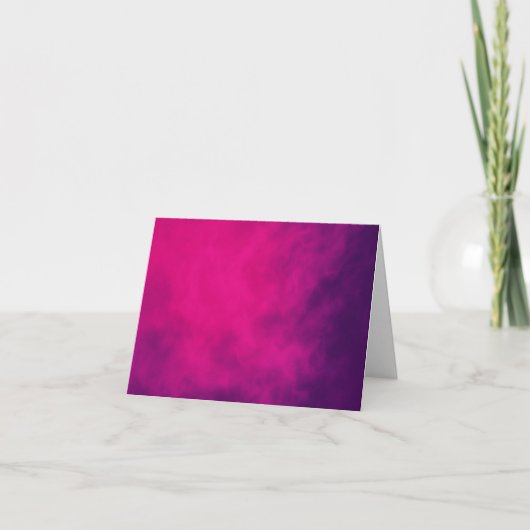 Neon Roze & Paarse Bedankkaart – Aanpasbaar (Voorkant)