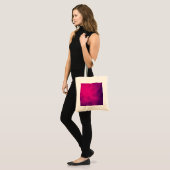 Neon Roze & Paarse Smoke Canvas tas –  (Voorkant (model))