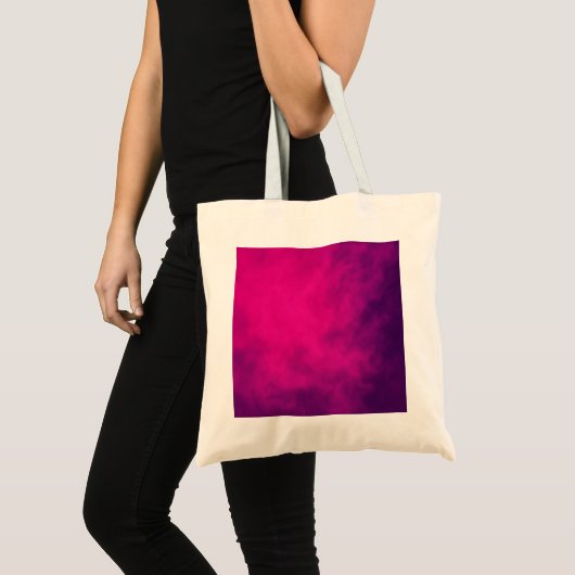 Neon Roze & Paarse Smoke Canvas tas –  (Voorkant (product))