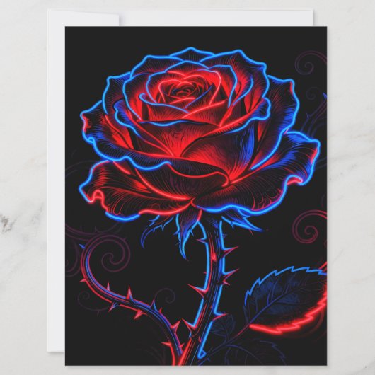 Neon Roze Papierblad (Voorkant)