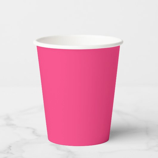 Neon Roze Papieren Bekers (Voorkant)