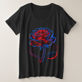 Neon Roze Plus Size T-shirt