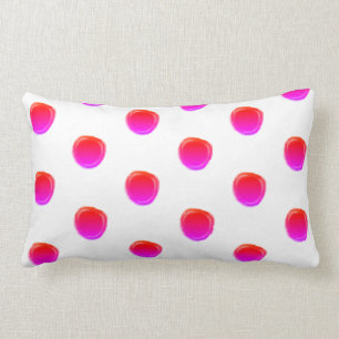 Neon roze polkadot kussen