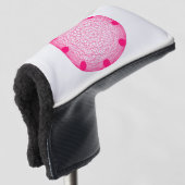 Neon Roze Putter Headcover – Aanpasbaar (3/4 voorkant)