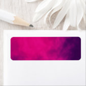 Neon Roze Rook Adres Label – Aanpassen (Insitu)