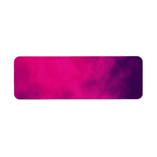 Neon Roze Rook Adres Label – Aanpassen (Voorkant)