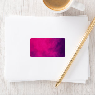 Neon Roze Rook Adresetiketten - Etiket