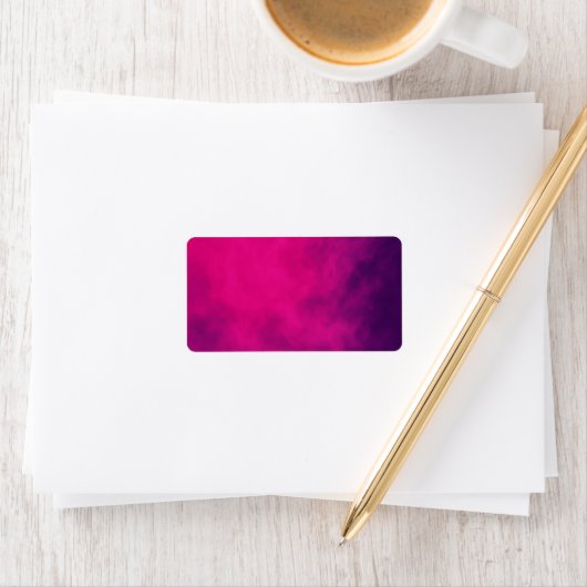 Neon Roze Rook Adresetiketten - Etiket (Insitu)