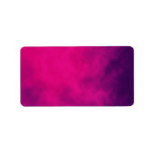 Neon Roze Rook Adresetiketten - Etiket (Voorkant)