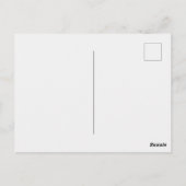 Neon Roze Rook Ansichtkaart – Aanpasbaar Briefkaart (Achterkant)