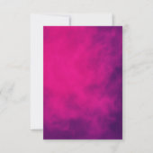 Neon Roze Rook Bedankkaart – Aanpasbaar (Voorkant)