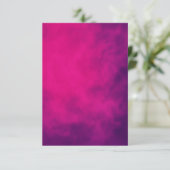 Neon Roze Rook Bedankkaart – Aanpasbaar (Staand voorkant)