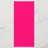Neon Roze Rook Dubbelzijdige Menu – Aanpasbaar (Achterkant)
