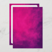 Neon Roze Rook Evenement Uitnodiging – Aanpasbaar (Voorkant / Achterkant)