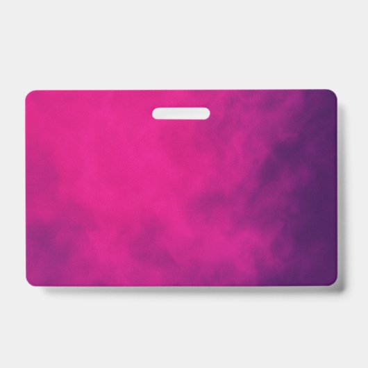 Neon Roze Rook Event Badge – Aanpasbaar (Voorzijde)