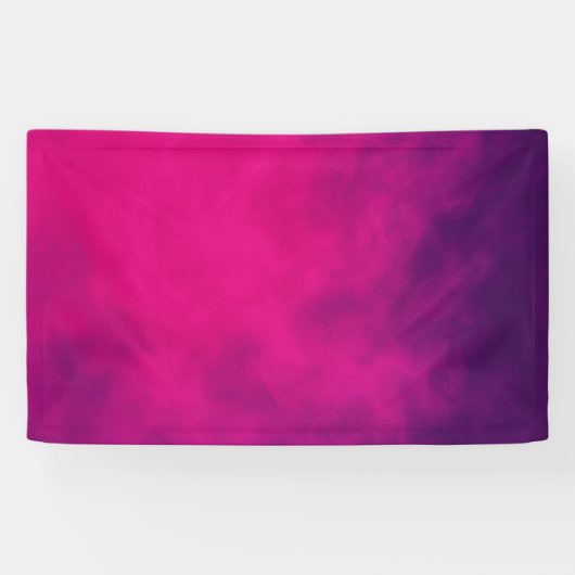 Neon Roze Rook Event Banner – Aanpasbaar (Horizontaal)