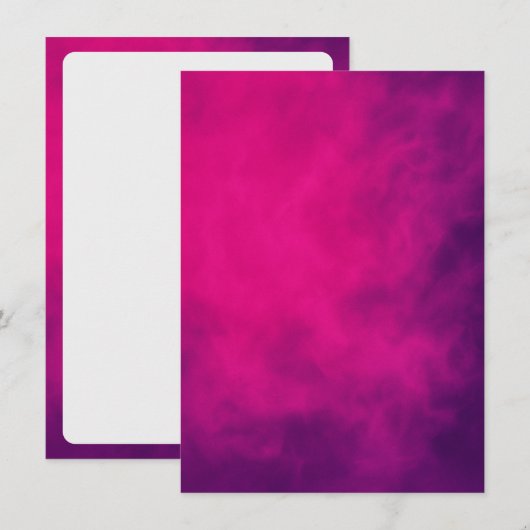 Neon Roze Rook Event Uitnodiging – Aanpasbaar (Voorkant / Achterkant)