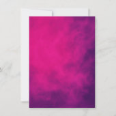 Neon Roze Rook Event Uitnodiging – Aanpasbaar (Voorkant)