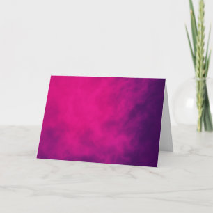 Neon Roze Rook Gevouwen Wenskaart – Aanpassen Kaart