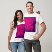 Neon Roze Rook Mannen Custom T-Shirt (Unisex)