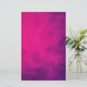 Neon Roze Rook Papieren Blad – (Staand voorkant)