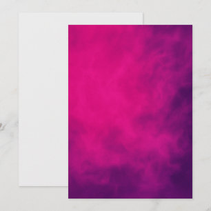 Neon Roze Rook Plat Aankondigingskaart – Aanpassen Aankondiging