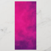 Neon Roze Rook Plat Menukaart – Aanpasbaar (Voorkant)