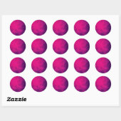 Neon Roze Rook Rond Sticker – Aanpasbaar (Vel)