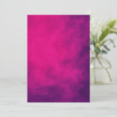Neon Roze Rook Save the Date Kaart – Aanpasbaar (Staand voorkant)