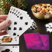 Neon Roze Rook Speelkaarten – Aanpasbaar (Insitu)