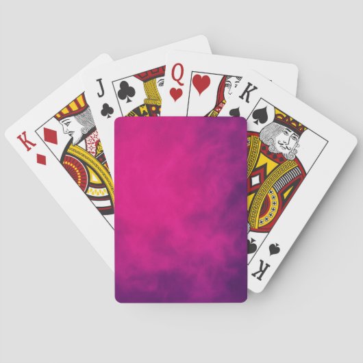 Neon Roze Rook Speelkaarten – Aanpasbaar (Achterkant)