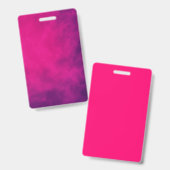 Neon Roze Rook Vertical Badge – Aanpasbaar (Voor- en achterkant)