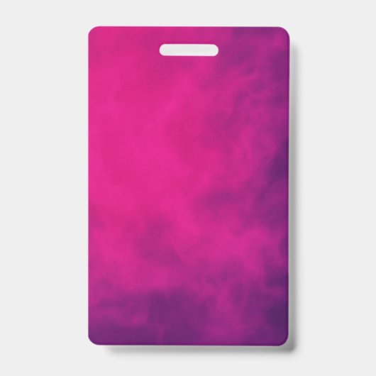 Neon Roze Rook Vertical Badge – Aanpasbaar (Voorzijde)