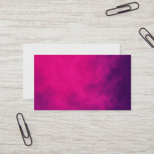 Neon Roze Rook Visitekaartje - (Voorkant / Achterkant in situ)