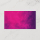 Neon Roze Rook Visitekaartje - (Voorkant)