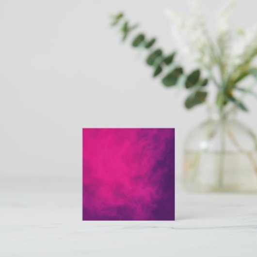Neon Roze Rook Visitekaartje - (Staand voorkant)