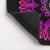 Neon roze ruimteventilator muismat (Hoek)