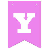 Neon Roze Schaduwen Effen Kleur | Aangepast Vlaggetjes (Tweede vlag)