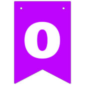 Neon Roze Schaduwen Effen Kleur | Aangepast Vlaggetjes (Derde vlag)