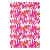 Neon Roze Sinaasappel Palmboom Ibiza Monogram Mini Klembord (Achterkant)