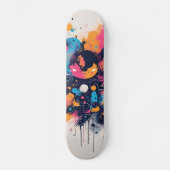 Neon Roze Skateboard, Glow-in-the-Dark Skateboard, Persoonlijk Skateboard (Voorkant)