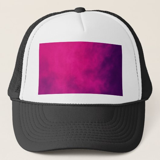 Neon Roze Smoke Trucker Hat – Pet (Voorkant)